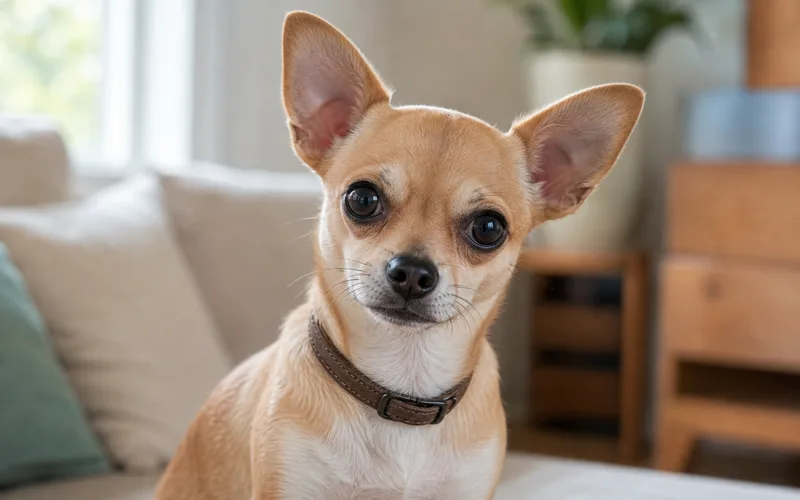 Chihuahua de ojos grandes mirando a cámara