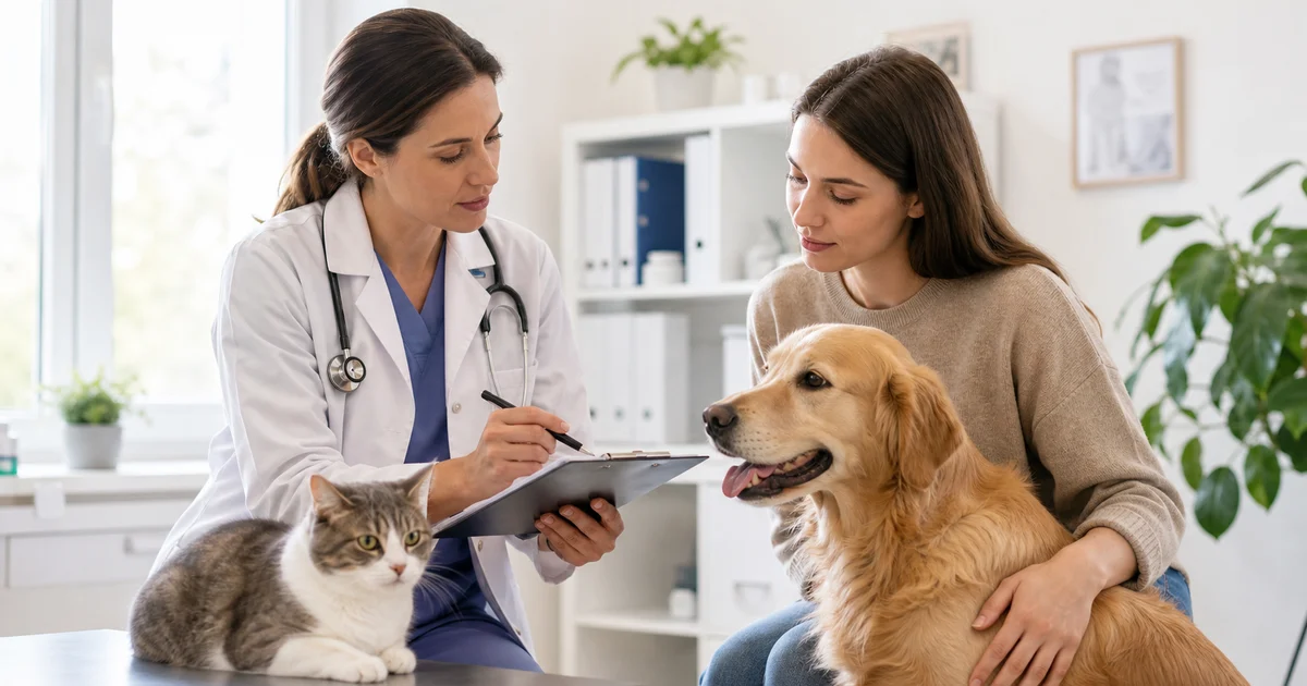 Portada editorial sobre Diarrea en perros y gatos: causas y señales de alarma