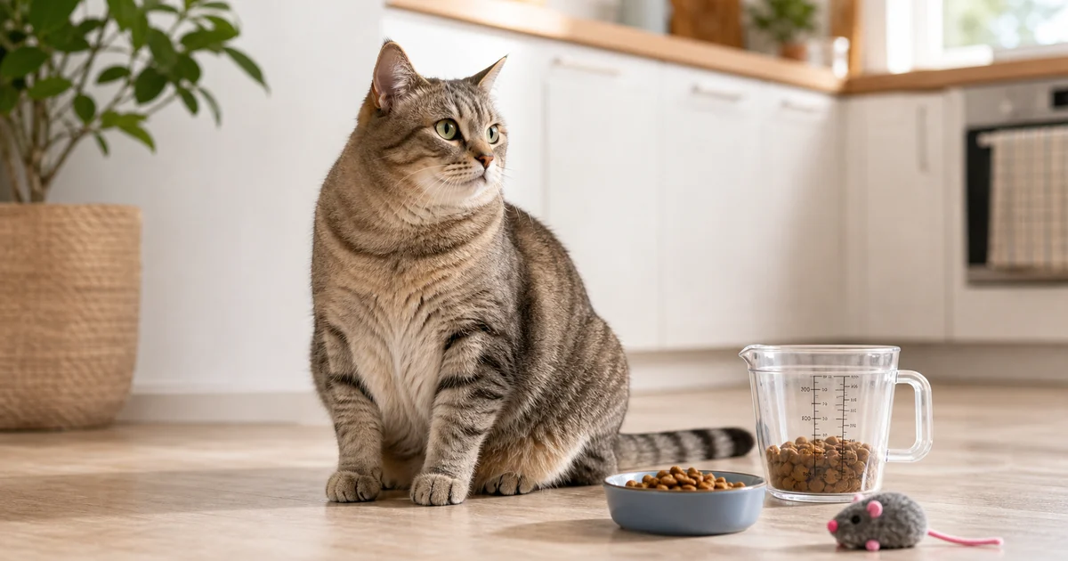 Portada editorial sobre Obesidad en gatos: cómo detectarla y bajarla sin estrés