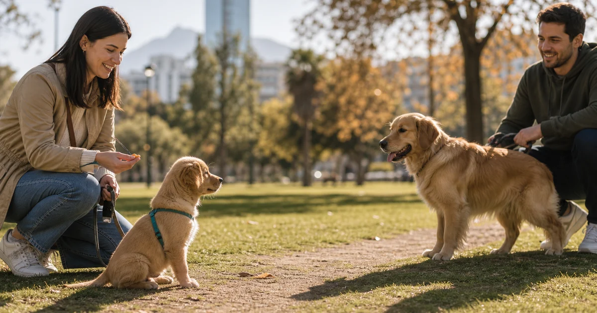 Portada editorial sobre Socialización de cachorros: guía segura y práctica