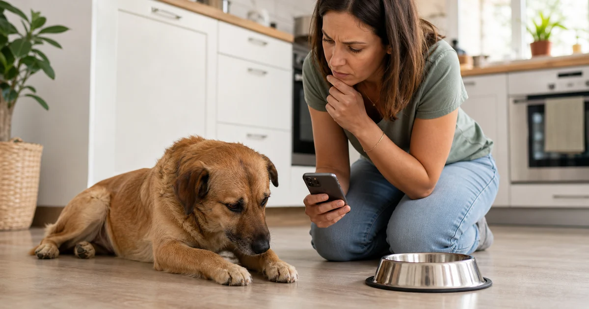 Portada editorial sobre Vómitos en perros: cuándo preocuparse y qué hacer
